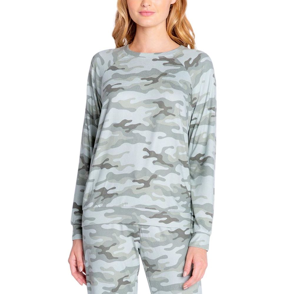 Insomniax Womens Printed Long Sleeve Pajama Top Only,1-Piece Size X-Large